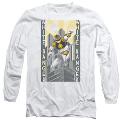 Mighty Morphin Power Rangers White Ranger Duo Men's 18/1 Cotton Long-Sleeve T-Shirt