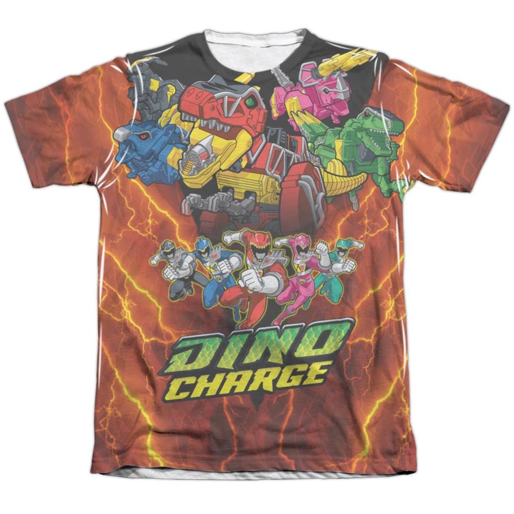 Mighty Morphin Power Rangers Zord Power Men's Regular Fit Poly Cotton Short-Sleeve T-Shirt