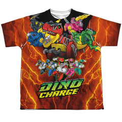 Mighty Morphin Power Rangers Zord Power Youth Regular Fit Poly Short-Sleeve T-Shirt
