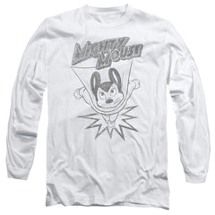 Mighty Mouse Bursting Out Men's 18/1 Cotton Long-Sleeve T-Shirt