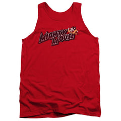 Mighty Mouse Might Logo Men's 18/1 Cotton Tank Top