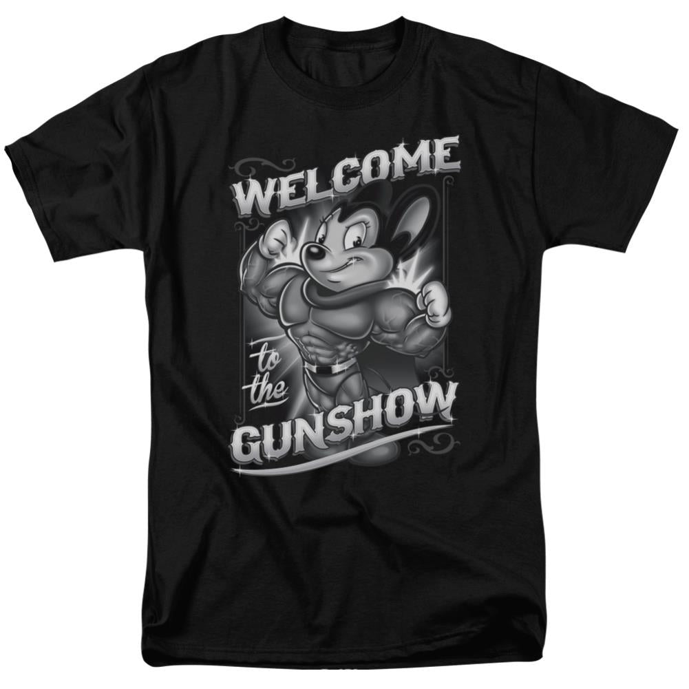 Mighty Mouse Mighty Gunshow Men's 18/1 Cotton Short-Sleeve T-Shirt