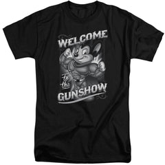 Mighty Mouse Mighty Gunshow Men's 18/1 Tall Cotton Short-Sleeve T-Shirt