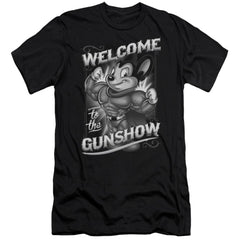 Mighty Mouse Mighty Gunshow Men's Ultra-Soft 30/1 Cotton Slim Short-Sleeve T-Shirt