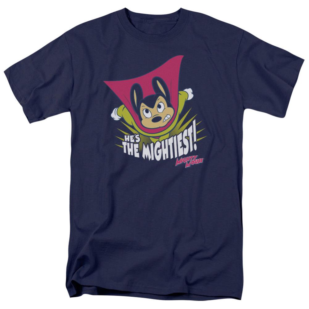 Mighty Mouse The Mightiest Men's 18/1 Cotton Short-Sleeve T-Shirt