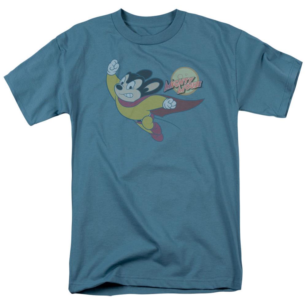 Mighty Mouse To The Sky Men's 18/1 Cotton Short-Sleeve T-Shirt