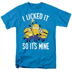 Minions I Licked It So It'S Mine Men's 18/1 Cotton Short-Sleeve T-Shirt