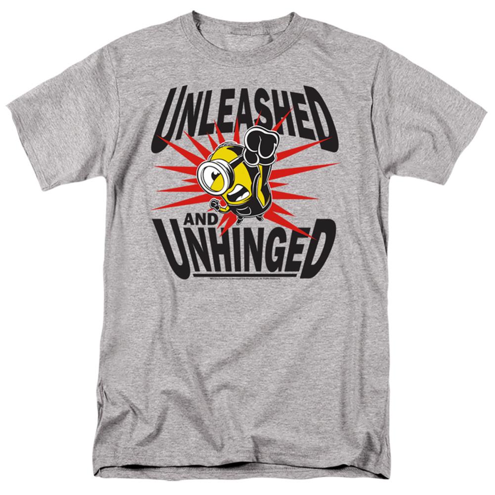Minions Unleashed And Unhinged Men's 18/1 Cotton Short-Sleeve T-Shirt
