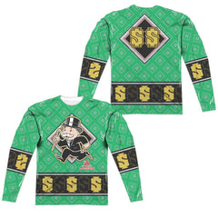 Monopoly Jersey (Front/Back Print) Men's Regular Fit Polyester Long-Sleeve T-Shirt