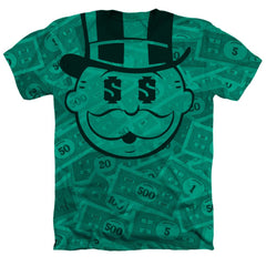 Monopoly Money Men's 30/1 Cotton Poly SS Heather T