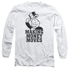 Monopoly Money Moves Men's 18/1 Cotton Long-Sleeve T-Shirt