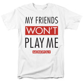 Monopoly My Friends Men's 18/1 Cotton Short-Sleeve T-Shirt