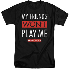 Monopoly My Friends Men's 18/1 Tall Cotton Short-Sleeve T-Shirt