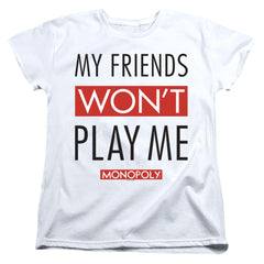 Monopoly My Friends Women's 18/1 Cotton Short-Sleeve T-Shirt