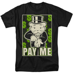 Monopoly Pay Me Men's 18/1 Cotton Short-Sleeve T-Shirt
