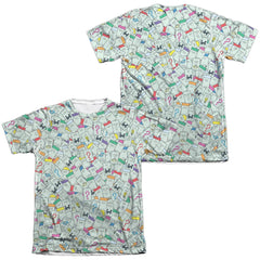 Monopoly Property Spaces (Front/Back Print) Men's Regular Fit Poly Cotton Short-Sleeve T-Shirt