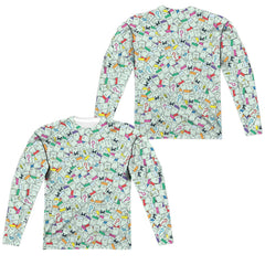 Monopoly Property Spaces (Front/Back Print) Men's Regular Fit Polyester Long-Sleeve T-Shirt