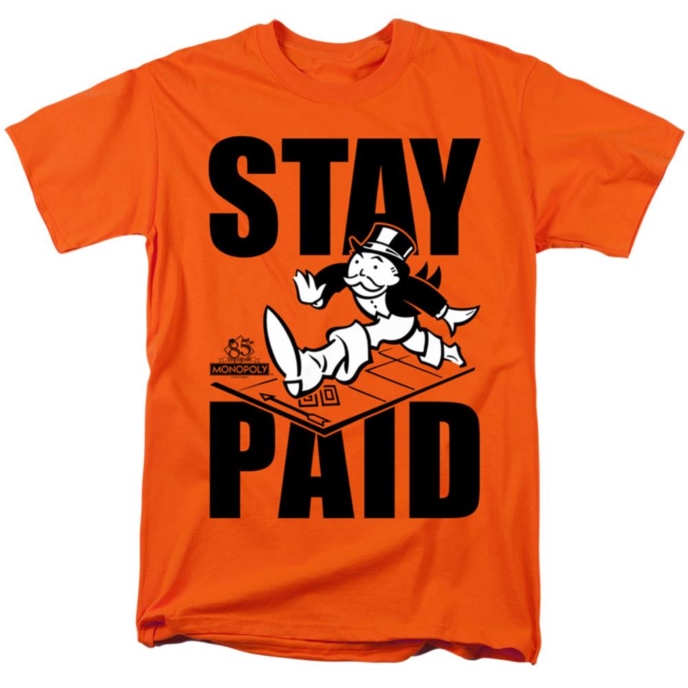 Monopoly Stay Paid Men's 18/1 Cotton Short-Sleeve T-Shirt