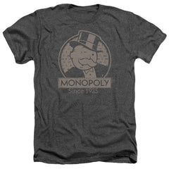 Monopoly Wink Men's 30/1 Heather 60 40 Poly Short-Sleeve T-Shirt