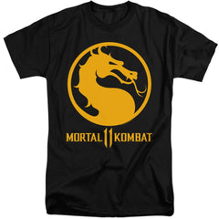 Mortal Kombat 11 Dragon Logo Men's 18/1 Tall Cotton Short-Sleeve T-Shirt