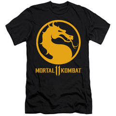 Mortal Kombat 11 Dragon Logo Men's Ultra-Soft 30/1 Cotton Slim Short-Sleeve T-Shirt