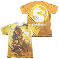 Mortal Kombat 11 Scorpion Men's Regular Fit Poly Cotton Short-Sleeve T-Shirt