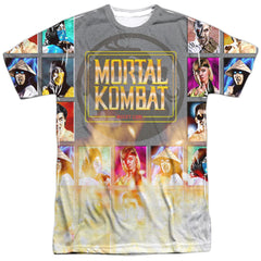 Mortal Kombat Klassic Choose Your Fighter Men's Regular Fit Polyester Short-Sleeve T-Shirt