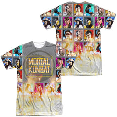Mortal Kombat Klassic Choose Your Fighter Men's Regular Fit Polyester Short-Sleeve T-Shirt