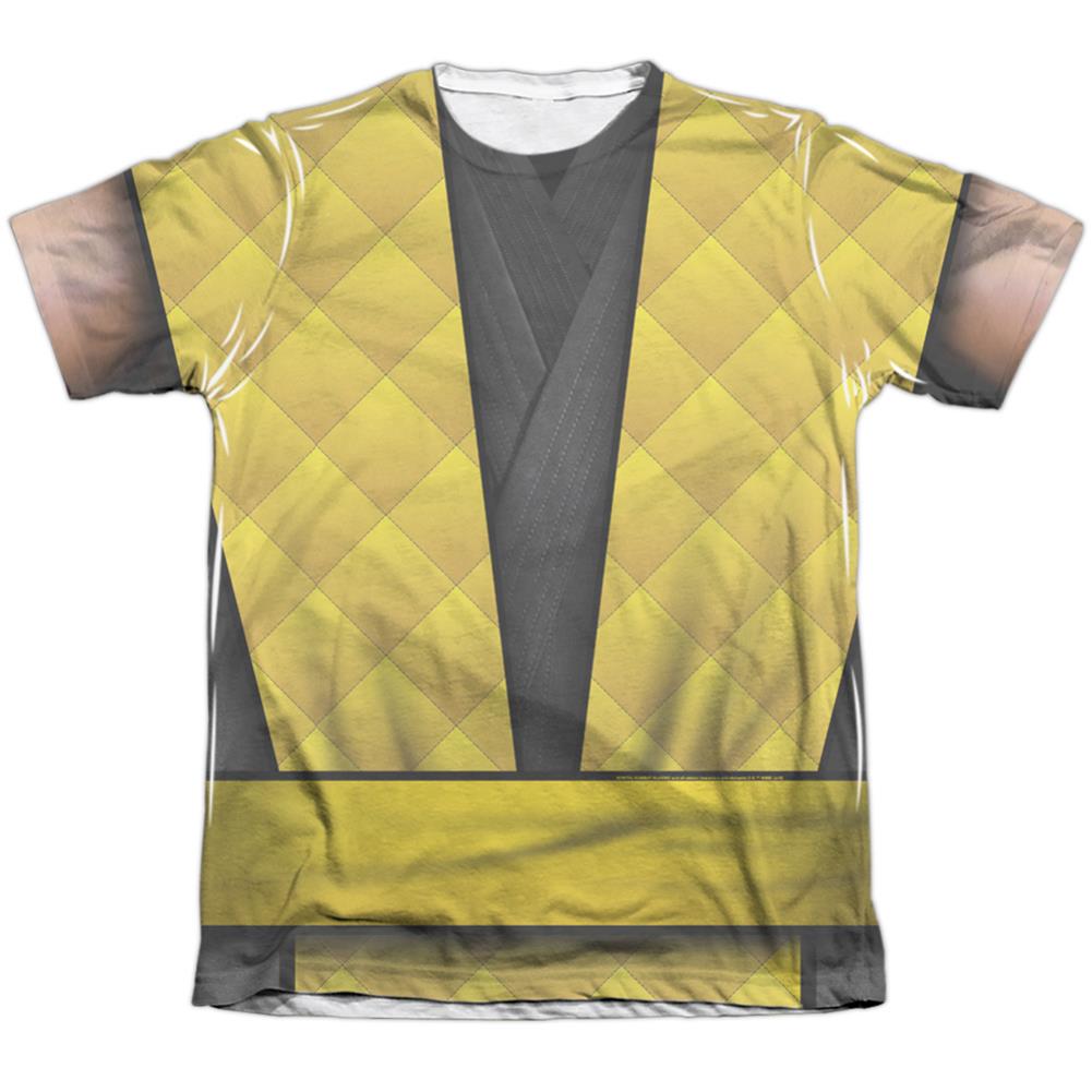 Mortal Kombat Klassic Scorpion Outfit Men's Regular Fit Poly Cotton Short-Sleeve T-Shirt