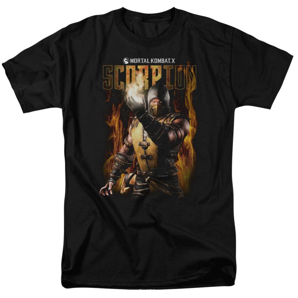 Mortal Kombat Scorpion Men's 18/1 Cotton Short-Sleeve T-Shirt