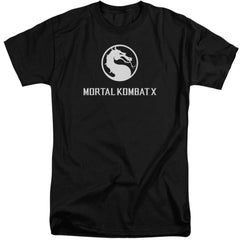 Mortal Kombat X Dragon Logo Men's 18/1 Tall Cotton Short-Sleeve T-Shirt