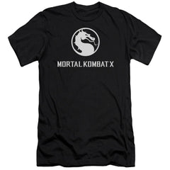 Mortal Kombat X Dragon Logo Men's Ultra-Soft 30/1 Cotton Slim Short-Sleeve T-Shirt