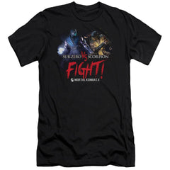 Mortal Kombat X Fight Men's Ultra-Soft 30/1 Cotton Slim Short-Sleeve T-Shirt