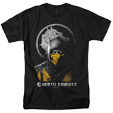 Mortal Kombat X Scorpion Bust Men's 18/1 Cotton Short-Sleeve T-Shirt