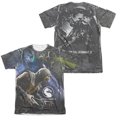 Mortal Kombat X Three Of A Kind (Front/Back Print) Men's Regular Fit Poly Cotton Short-Sleeve T-Shirt