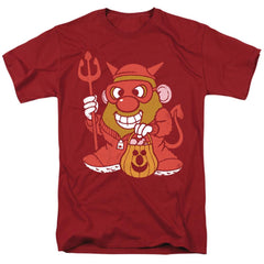 Mr. Potato Head Deviled Spud Men's 18/1 Cotton Short-Sleeve T-Shirt