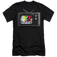 MTV Mtv Tv Men's Ultra-Soft 30/1 Cotton Slim Short-Sleeve T-Shirt
