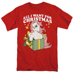 My Little Pony All I Want Men's 18/1 Cotton Short-Sleeve T-Shirt