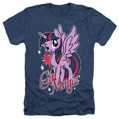My Little Pony Girl Magic Men's 30/1 Heather 60 40 Poly Short-Sleeve T-Shirt