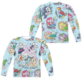 My Little Pony Pony Comic (Front/Back Print) Men's Regular Fit Polyester Long-Sleeve T-Shirt