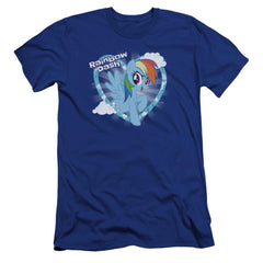 My Little Pony Rainbow Dash Men's Ultra-Soft 30/1 Cotton Slim Short-Sleeve T-Shirt