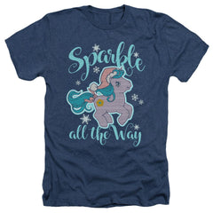My Little Pony Sparkle All The Way 2 Men's 30/1 Heather 60 40 Poly Short-Sleeve T-Shirt