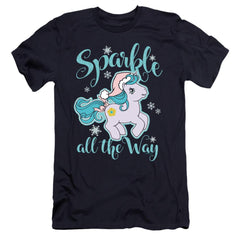 My Little Pony Sparkle All The Way Men's Ultra-Soft 30/1 Cotton Slim Short-Sleeve T-Shirt