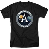 NASA Apollo Space Program Patch Men's 18/1 Cotton Short-Sleeve T-Shirt