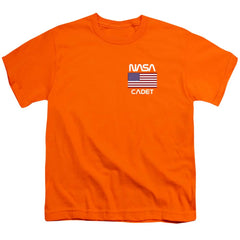 NASA Cadet American Flag Youth 18/1 100% Cotton Short-Sleeve T-Shirt