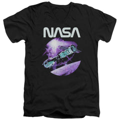 NASA Come Together Men's 30/1 Cotton Slim V-Neck T-Shirt