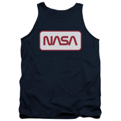 NASA Rectagular Worm Logo Men's 18/1 Cotton Tank Top