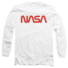 NASA Worm Logo Men's 18/1 Cotton Long-Sleeve T-Shirt