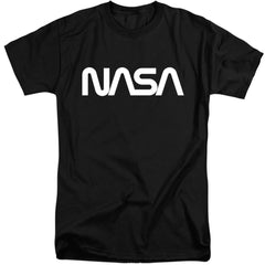 NASA Worm Logo Men's 18/1 Tall Cotton Short-Sleeve T-Shirt