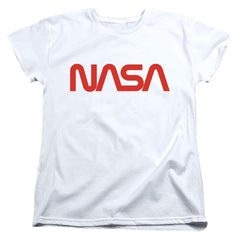 NASA Worm Logo Women's 18/1 Cotton Short-Sleeve T-Shirt